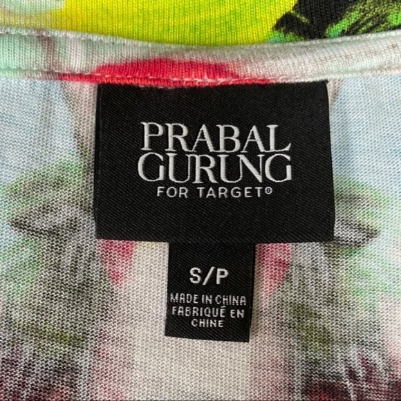 Prabal Gurung Target First Date Abstract Orchid Bold Floral Dropped Dress - Picture 5 of 6